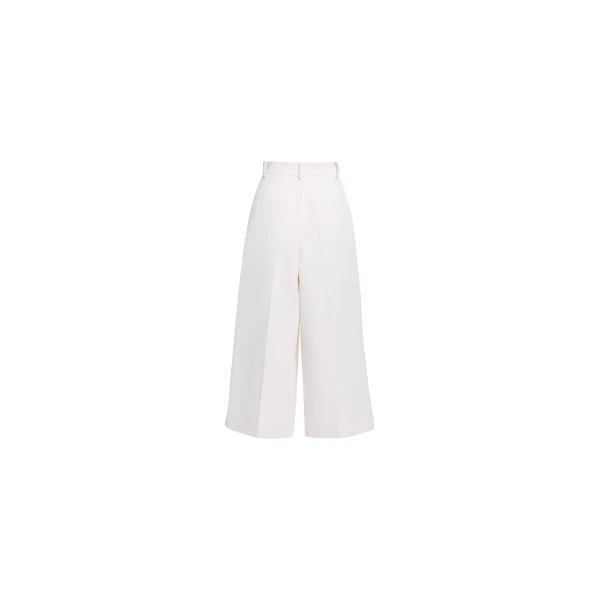 Elie Saab Cotton Piquet Bermuda Shorts in White featuring  – Luxury Designer Fashion at Luxury Shoes .