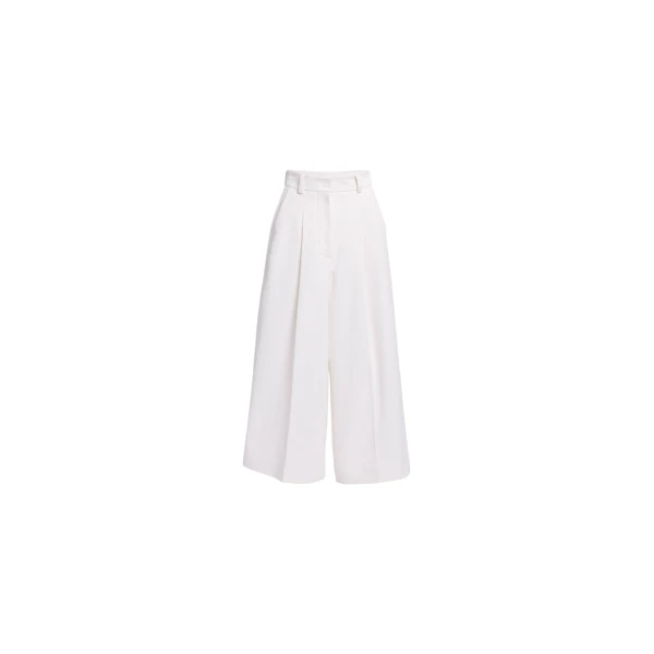 Elie Saab Cotton Piquet Bermuda Shorts in White featuring  – Luxury Designer Fashion at Luxury Shoes .
