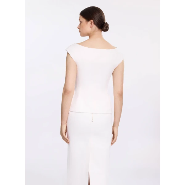 Elie Saab Cotton Piquet Jacket in White featuring  – Luxury Designer Fashion at Luxury Shoes .