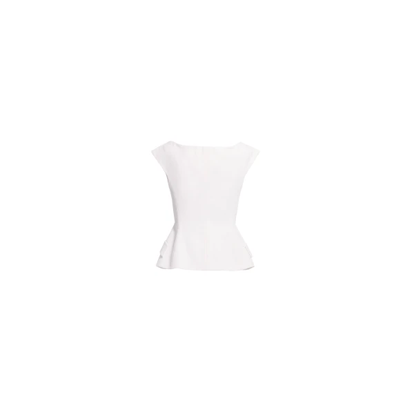 Elie Saab Cotton Piquet Jacket in White featuring  – Luxury Designer Fashion at Luxury Shoes .