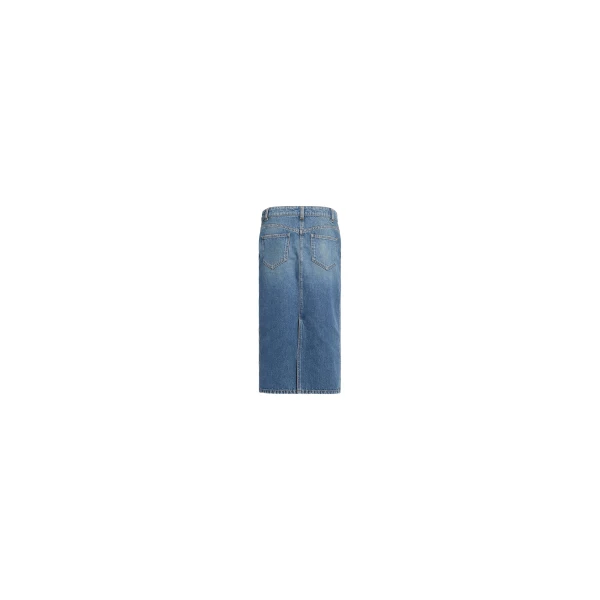 Elie Saab Denim Pencil Skirt in Blue featuring  – Luxury Designer Fashion at Luxury Shoes .