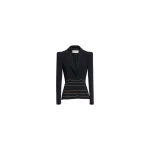 Elie Saab Embellished Cady Blazer in Black featuring  – Luxury Designer Fashion at Luxury Shoes .