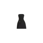 Elie Saab Embellished Cady Short Dress in Black featuring  – Luxury Designer Fashion at Luxury Shoes .