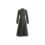Elie Saab Embellished Denim Dress in Blue featuring  – Luxury Designer Fashion at Luxury Shoes .
