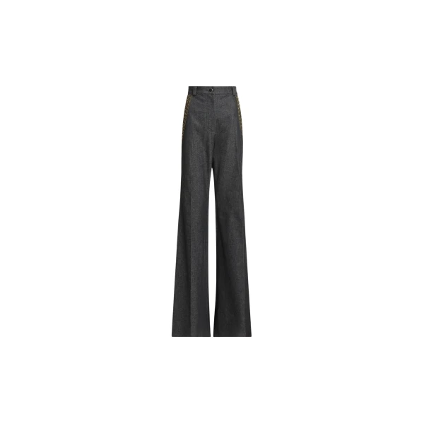 Elie Saab Embellished Denim Pants in Blue featuring  – Luxury Designer Fashion at Luxury Shoes .
