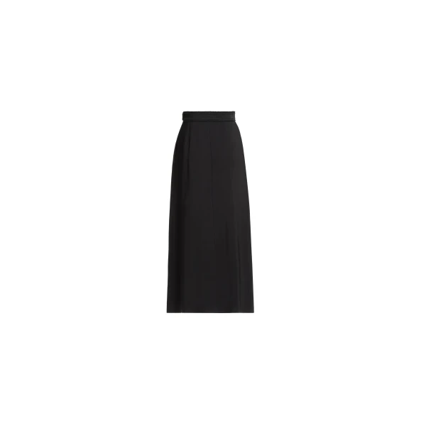 Elie Saab Embroidered Cady Midi Skirt in Black featuring  – Luxury Designer Fashion at Luxury Shoes .