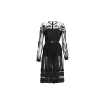 Elie Saab Embroidered Tulle Midi Dress in Black featuring  – Luxury Designer Fashion at Luxury Shoes .