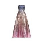 Elie Saab Gradient Sequin Flared Dress in Multicolour featuring  – Luxury Designer Fashion at Luxury Shoes .
