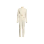 Elie Saab High Neck Jumpsuit in White featuring  – Luxury Designer Fashion at Luxury Shoes .