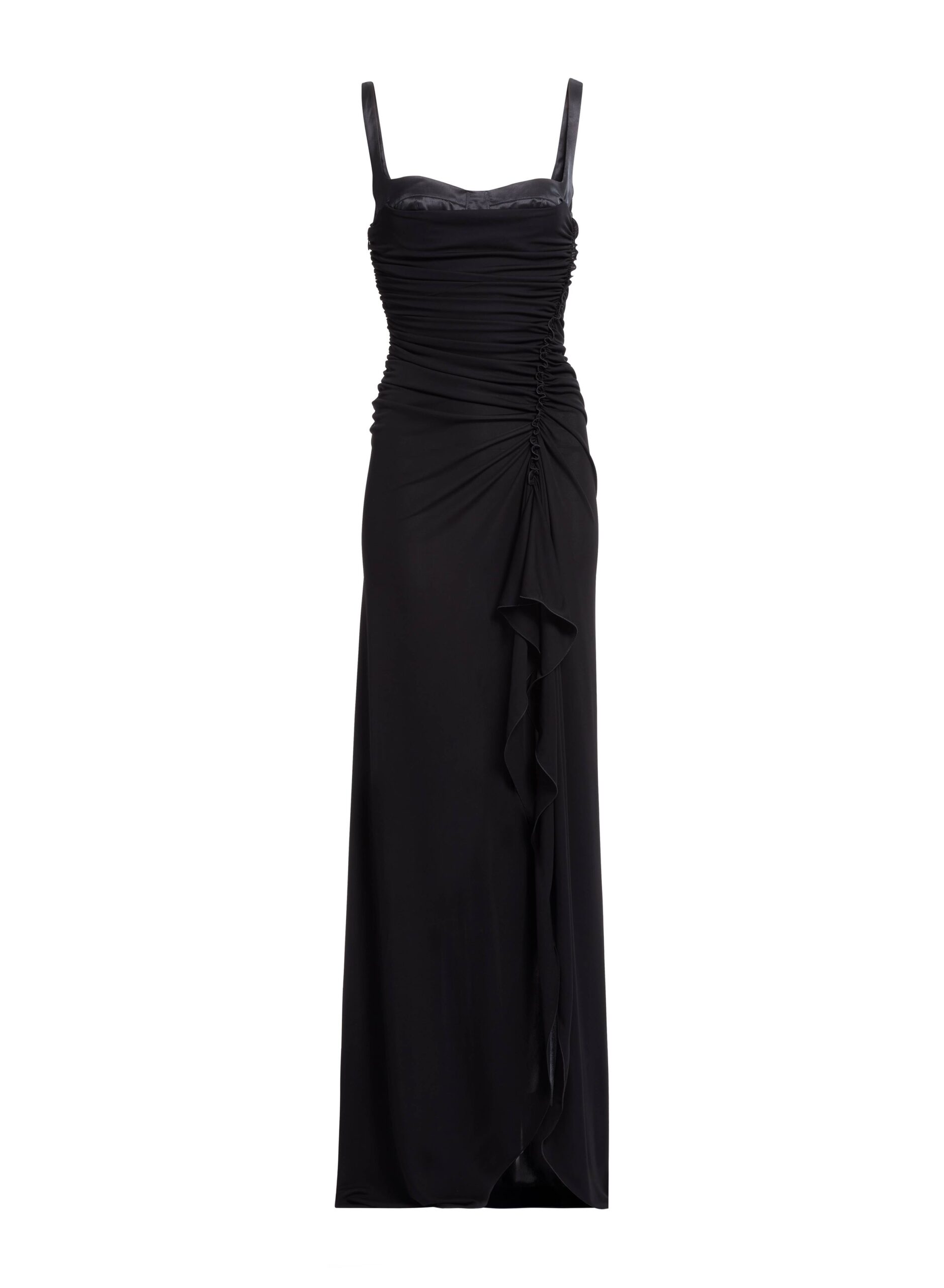 Elie Saab Jersey Satin Dress Elie Saab Jersey Satin Dress in Black featuring – Luxury Designer Fashion at Luxury Shoes .