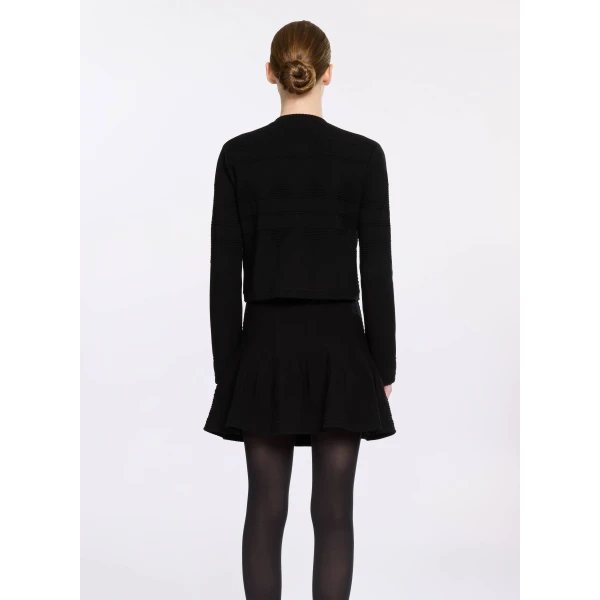 Elie Saab Knit Jacket in Black featuring  – Luxury Designer Fashion at Luxury Shoes .