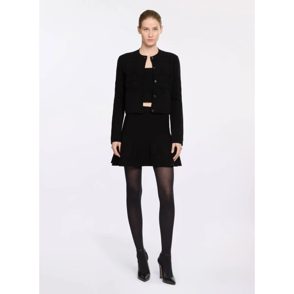 Elie Saab Knit Jacket in Black featuring  – Luxury Designer Fashion at Luxury Shoes .