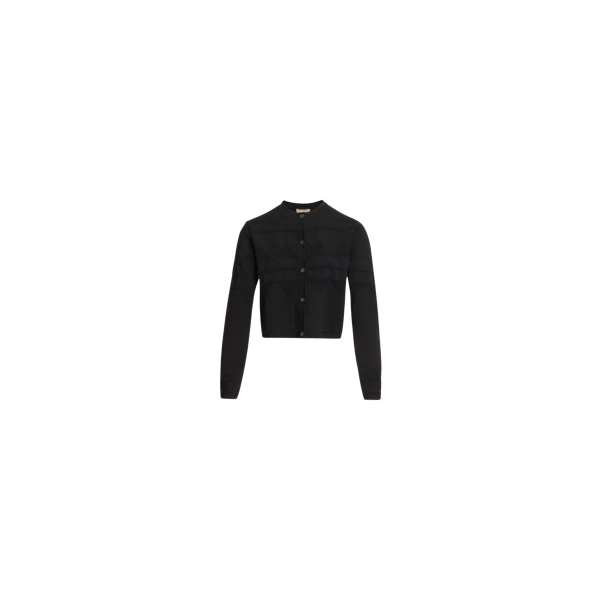 Elie Saab Knit Jacket in Black featuring  – Luxury Designer Fashion at Luxury Shoes .