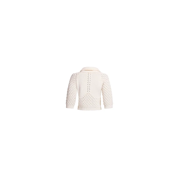 Elie Saab Knit Polo in White featuring  – Luxury Designer Fashion at Luxury Shoes .