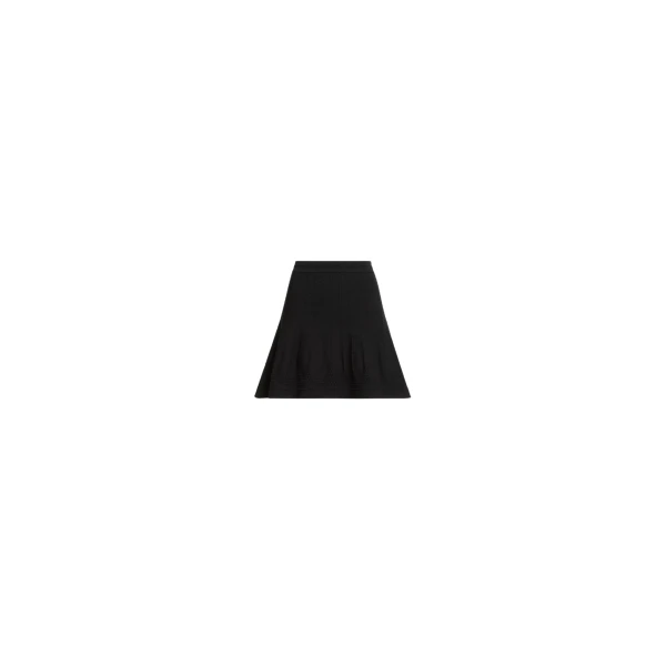 Elie Saab Knit Short Skirt in Black featuring  – Luxury Designer Fashion at Luxury Shoes .