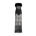 Elie Saab Lace and Fur Dress in Black featuring  – Luxury Designer Fashion at Luxury Shoes .