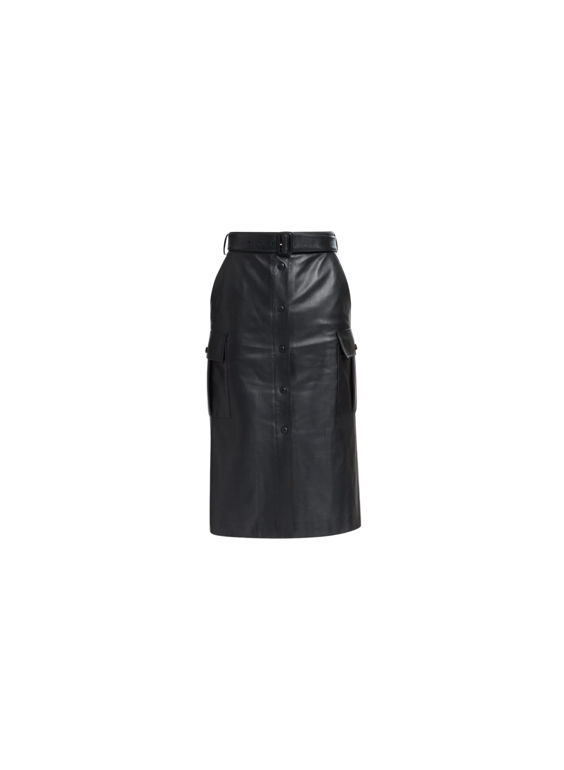 Elie-Saab-Leather-Midi-Skirt-Black-coveti-scaled74337_nobg Elie Saab Leather Midi Skirt in Black featuring – Luxury Designer Fashion at Luxury Shoes .