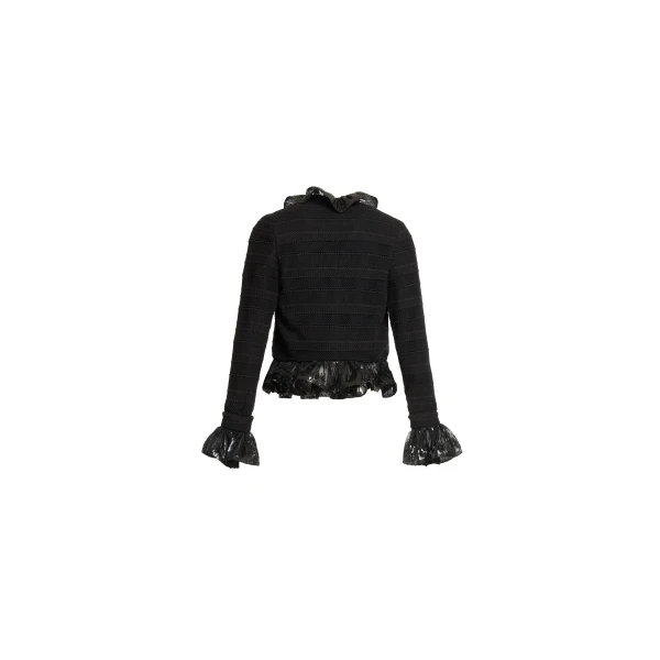 Elie Saab Macramé and Sequin Jacket in Black featuring  – Luxury Designer Fashion at Luxury Shoes .