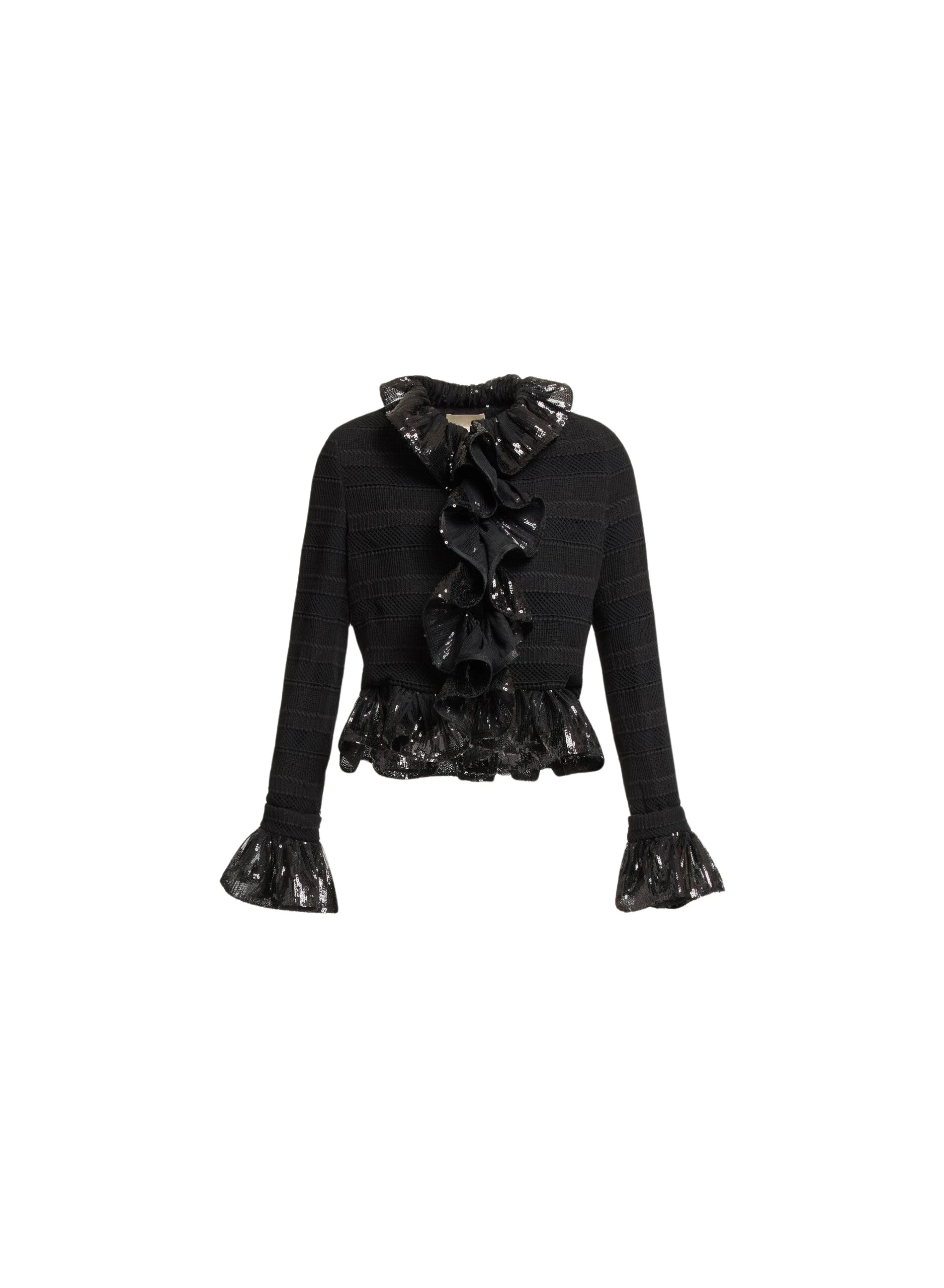 Elie-Saab-Macrame-and-Sequin-Jacket-Black-coveti-scaled34817_nobg Elie Saab Macramé and Sequin Jacket in Black featuring – Luxury Designer Fashion at Luxury Shoes .