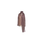 Elie Saab Polka Dot Chiffon Top in Multicolour featuring  – Luxury Designer Fashion at Luxury Shoes .
