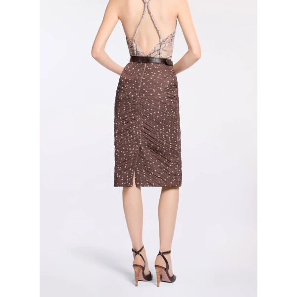 Elie Saab Polka Dot Printed Skirt in Multicolour featuring  – Luxury Designer Fashion at Luxury Shoes .