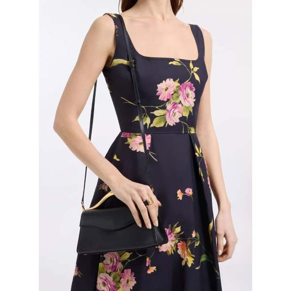 Elie Saab Printed Cotton Midi Dress in Multicolour featuring  – Luxury Designer Fashion at Luxury Shoes .