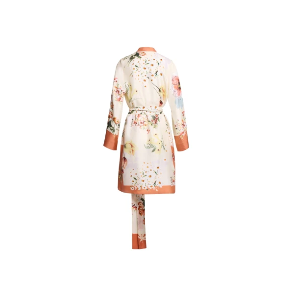 Elie Saab Printed Twill Long Shirt in Multicolour featuring  – Luxury Designer Fashion at Luxury Shoes .