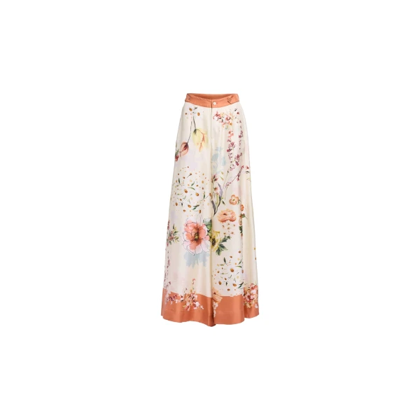 Elie Saab Printed Twill Pants in Multicolour featuring  – Luxury Designer Fashion at Luxury Shoes .