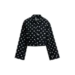 Essentiel-Antwerp-Black-and-white-polka-dot-cropped-cotton-jacket-scaled92142_nobg Black and white polka-dot cropped cotton jacket
