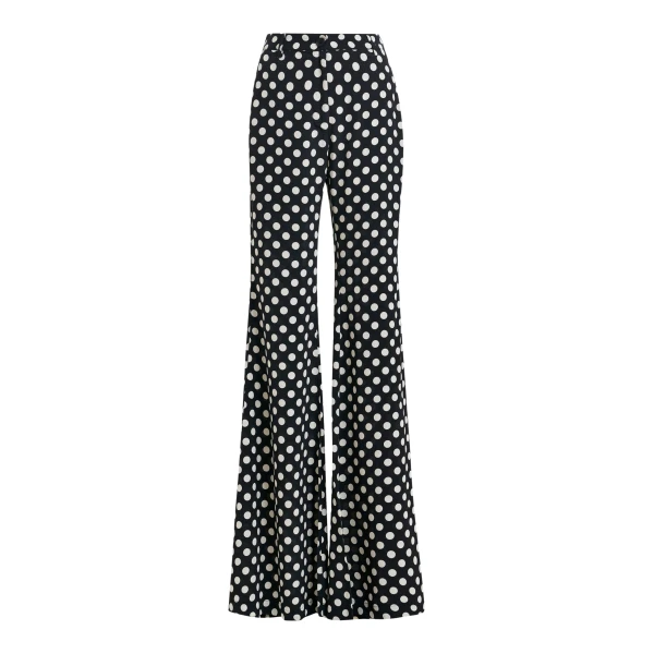 Black and white polka-dot print