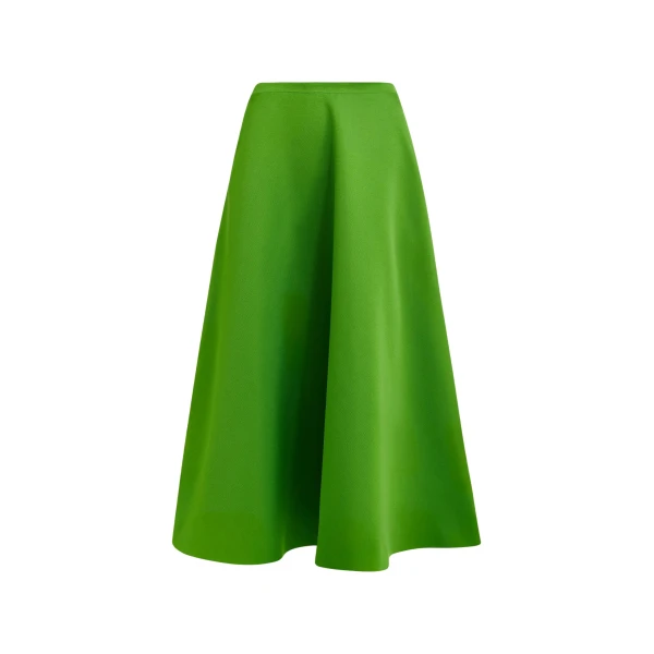 Green a-line skirt