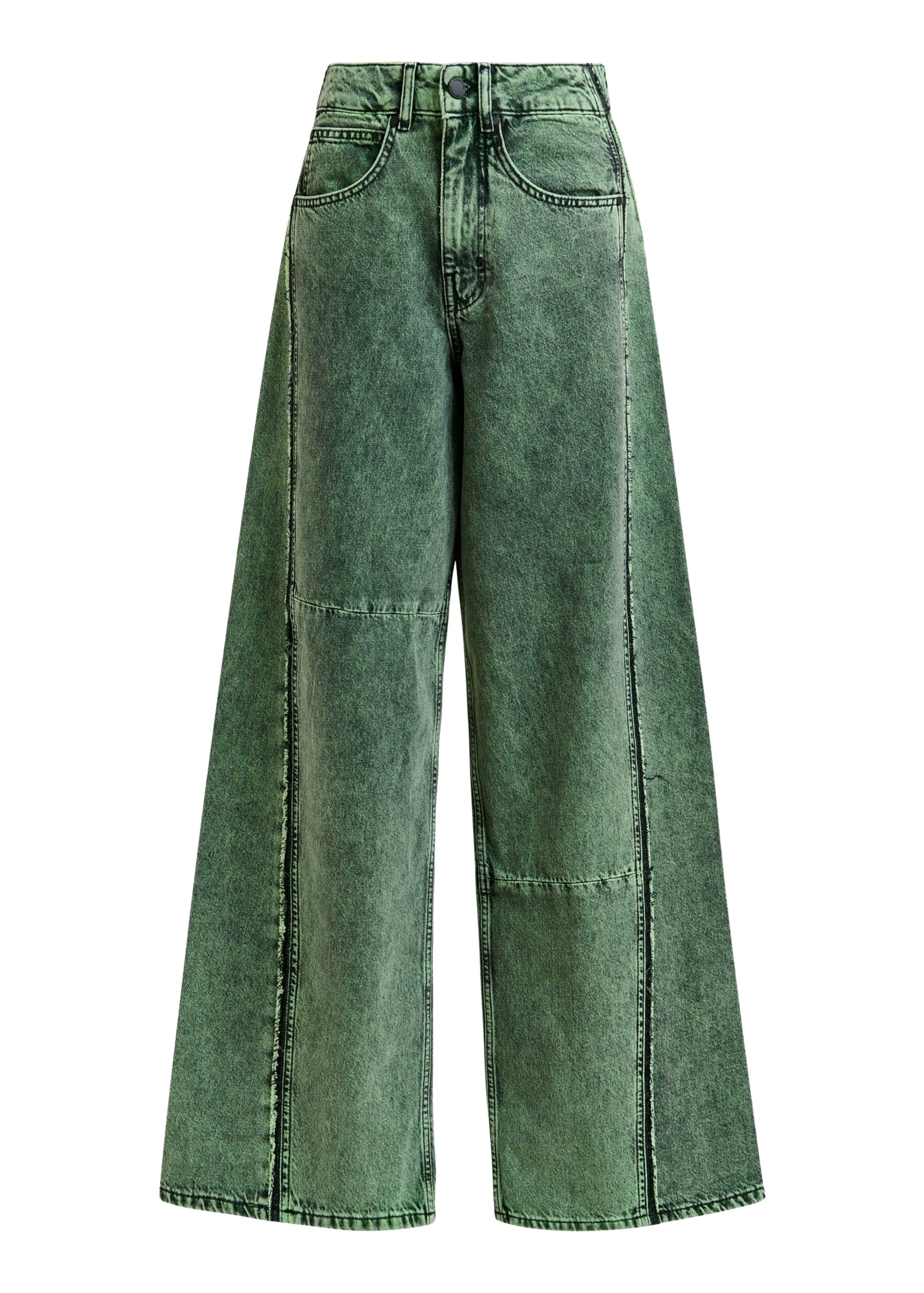 Essentiel-Antwerp-Green-overdye-wide-leg-contrast-panel-jeans-scaled95300_nobg Green overdye wide-leg contrast panel jeans