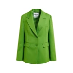 Green single-breasted blazer