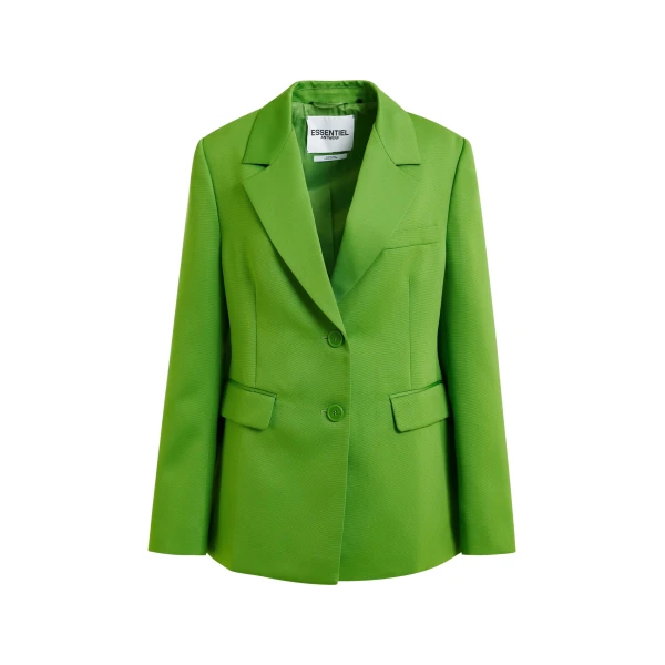 Green single-breasted blazer