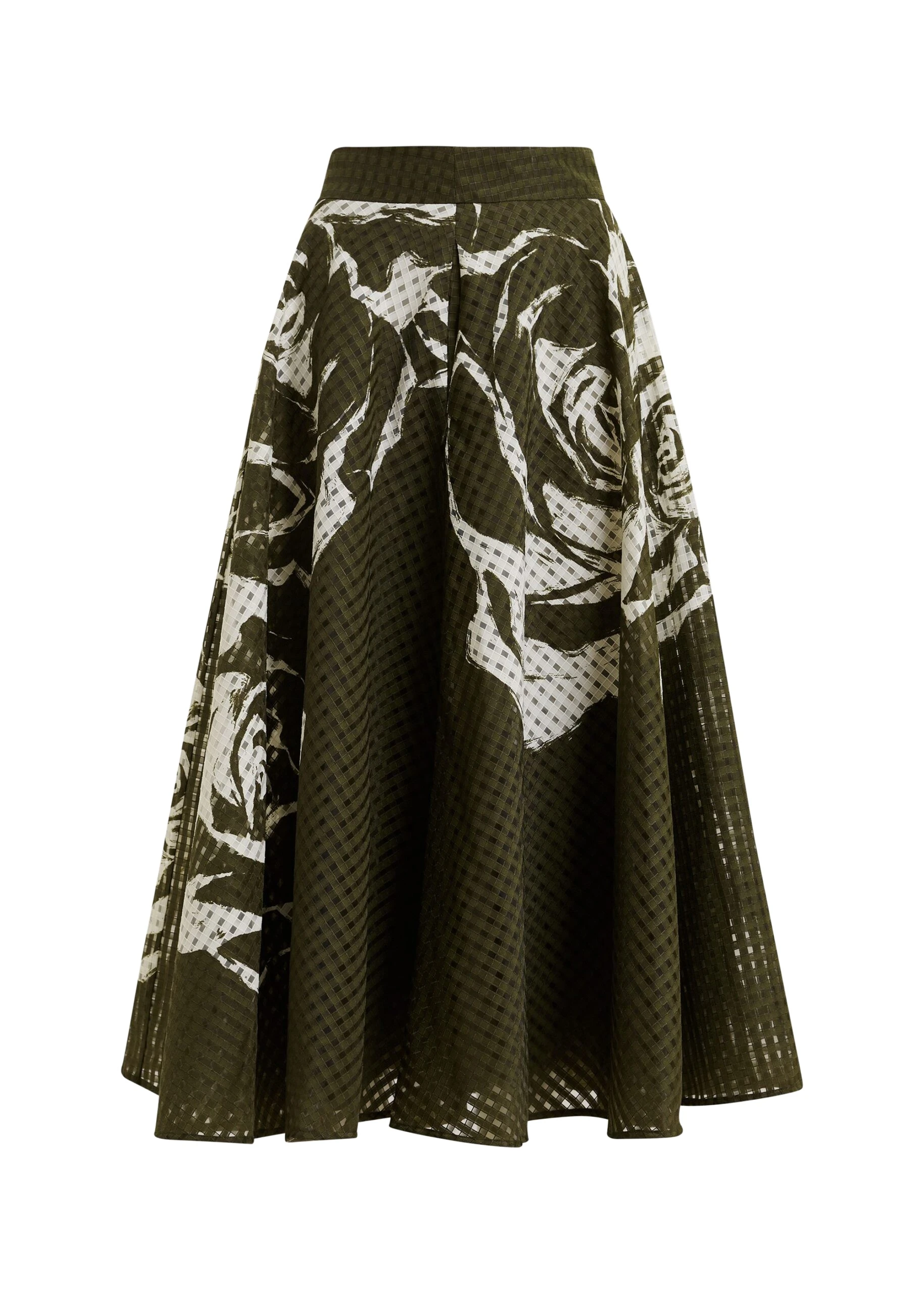Essentiel-Antwerp-Khaki-and-off-white-pleated-midi-skirt-with-flowers-scaled77121_nobg Khaki and off-white pleated midi skirt with flowers