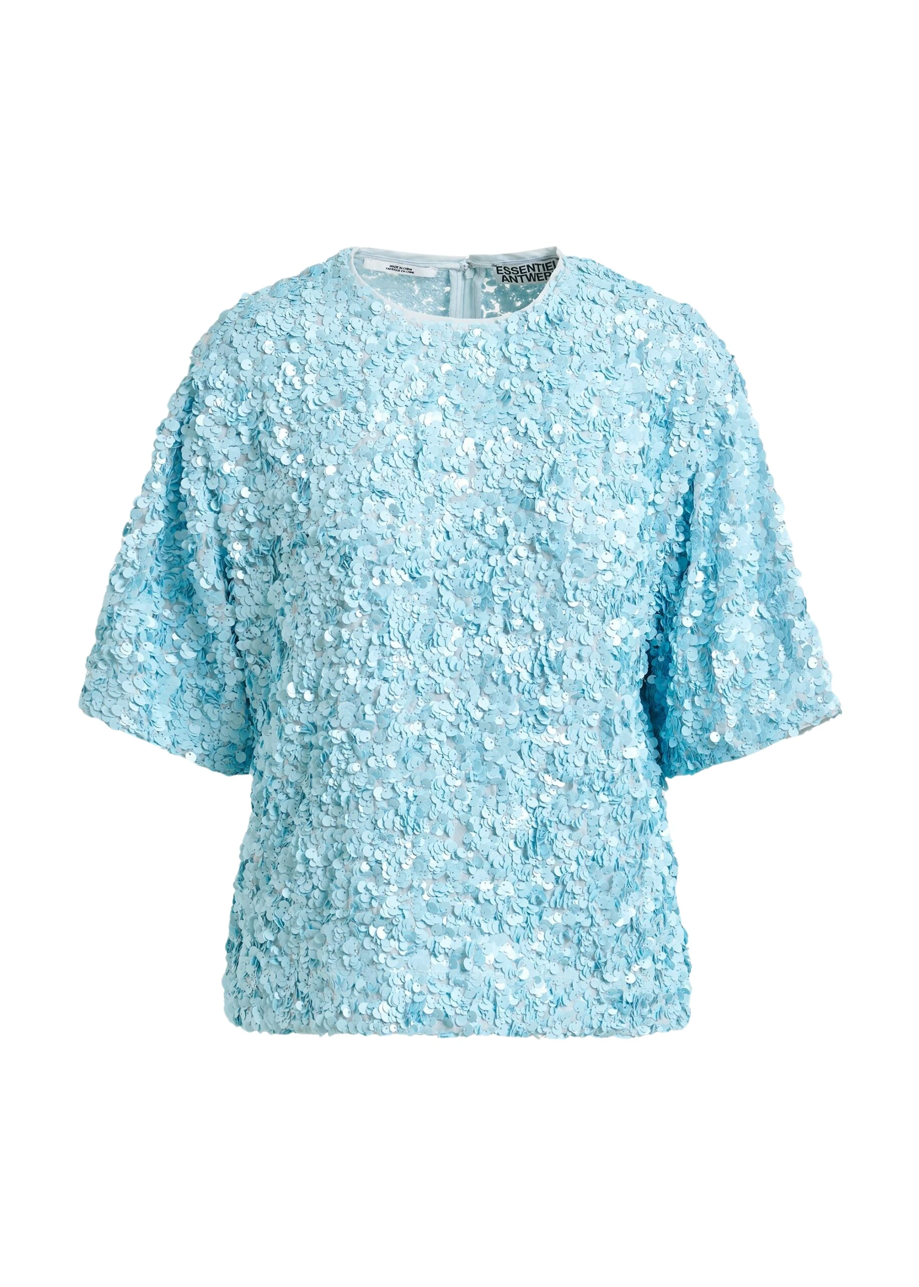 Essentiel-Antwerp-Light-blue-sequin-embellished-top-scaled21941_nobg Light blue sequin-embellished top