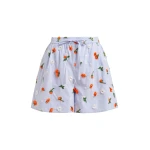 Light blue shorts with orange and green sequin