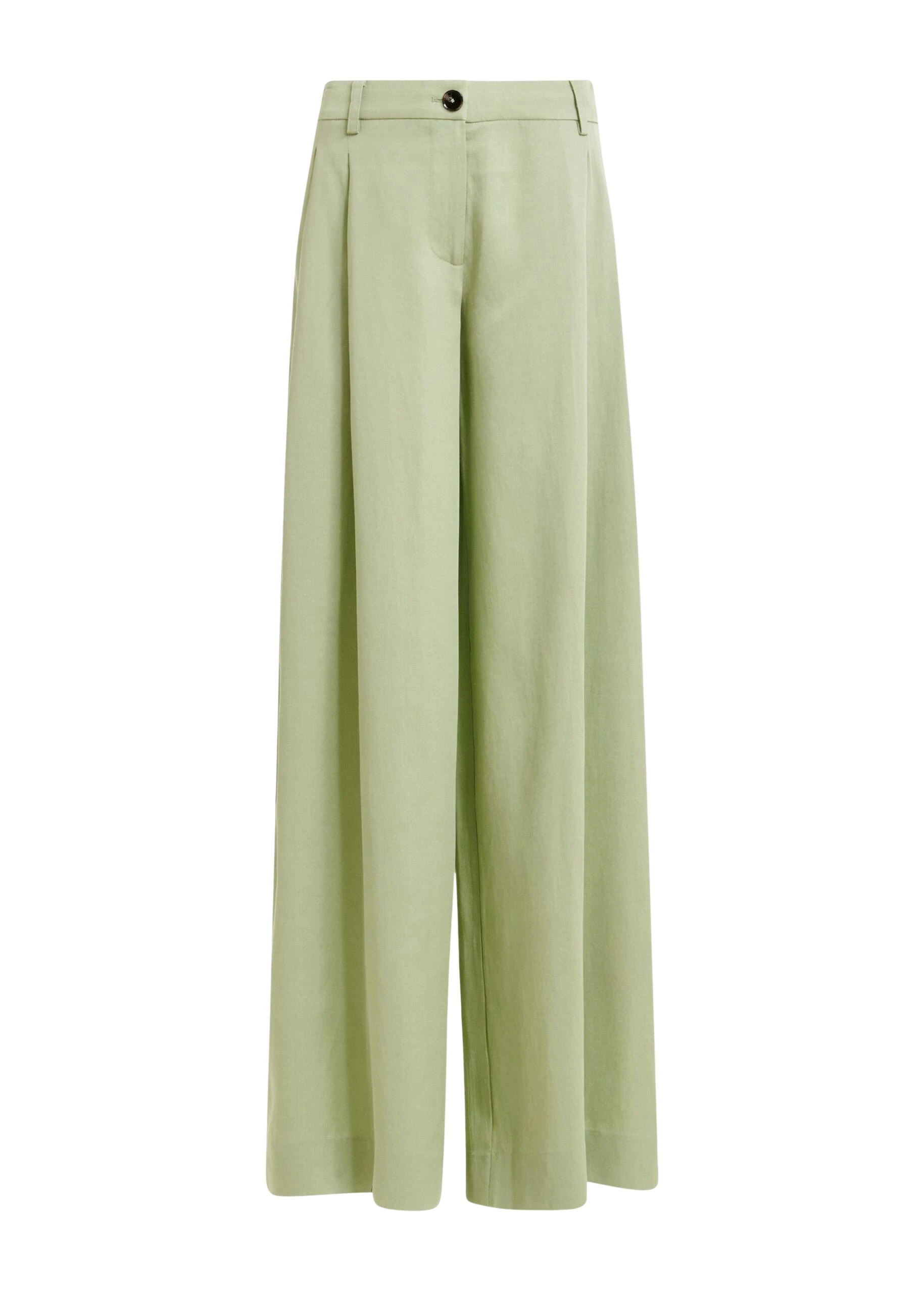 Essentiel-Antwerp-Light-green-wide-leg-tailored-pants-scaled52338_nobg Light green wide-leg tailored pants
