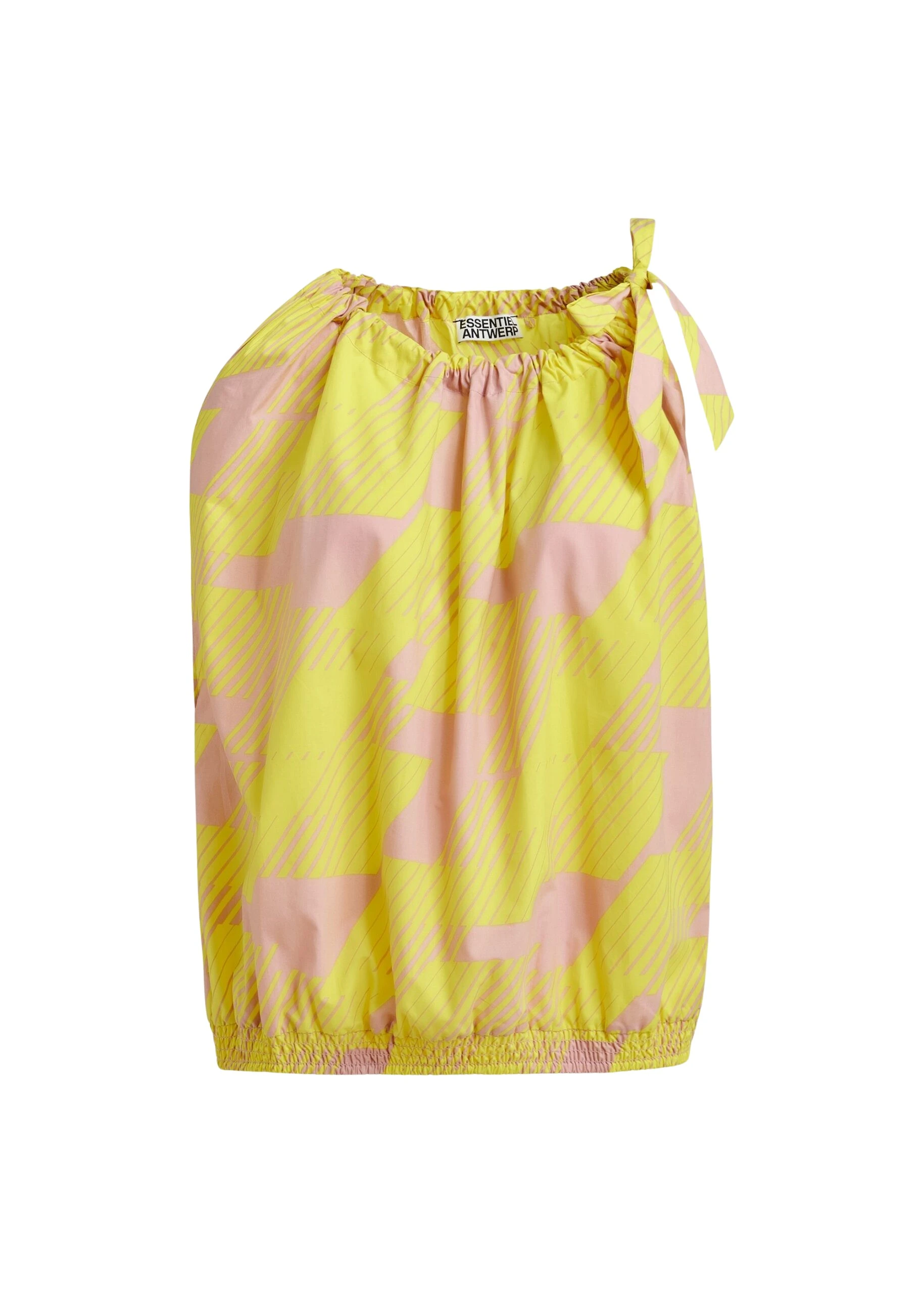 Essentiel-Antwerp-Light-pink-and-yellow-asymmetric-top-with-neck-tie-ribbon-scaled24220_nobg Light pink and yellow asymmetric top with neck tie ribbon