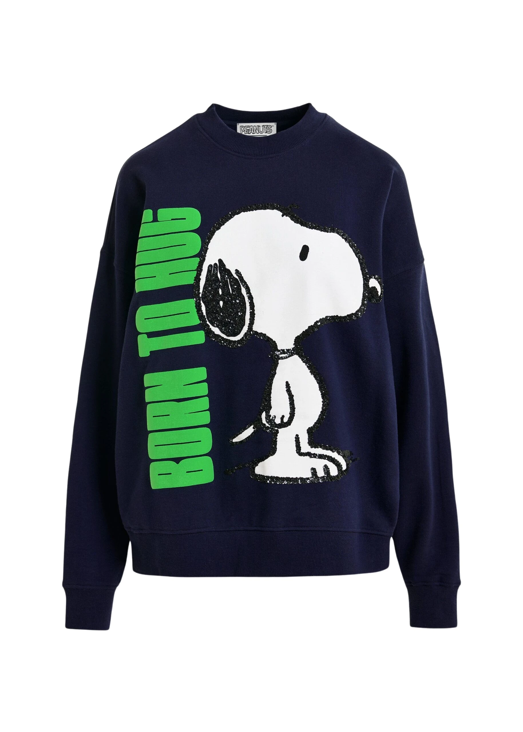 Essentiel-Antwerp-Navy-cotton-sweatshirt-with-Peanuts™-Snoopy-motif-scaled69514_nobg Navy cotton sweatshirt with Peanuts™ Snoopy motif