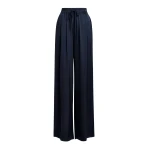 Navy wide-leg pants