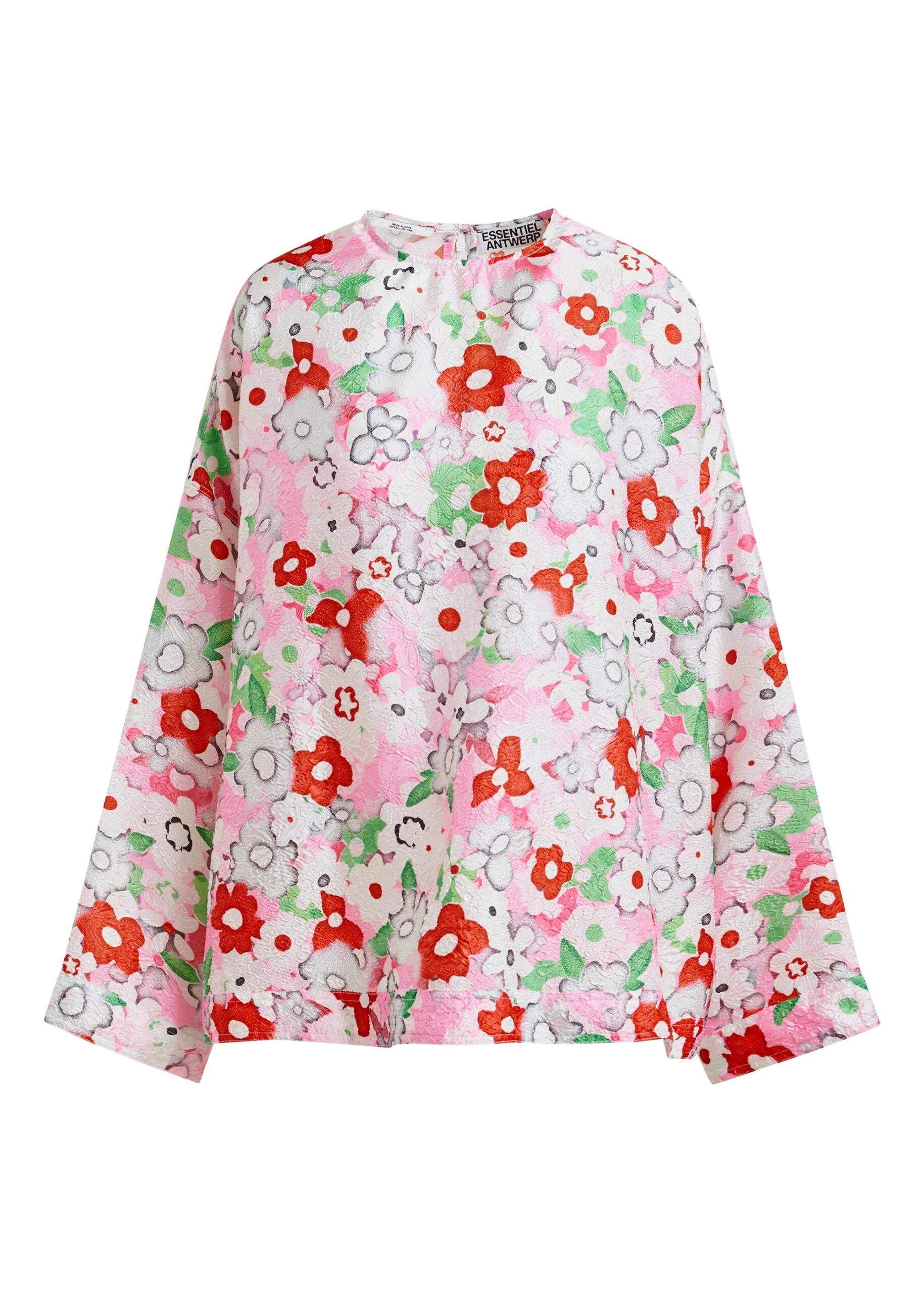 Essentiel-Antwerp-Off-white-and-multicolor-floral-jacquard-top-scaled56033_nobg Off-white and multicolor floral jacquard top
