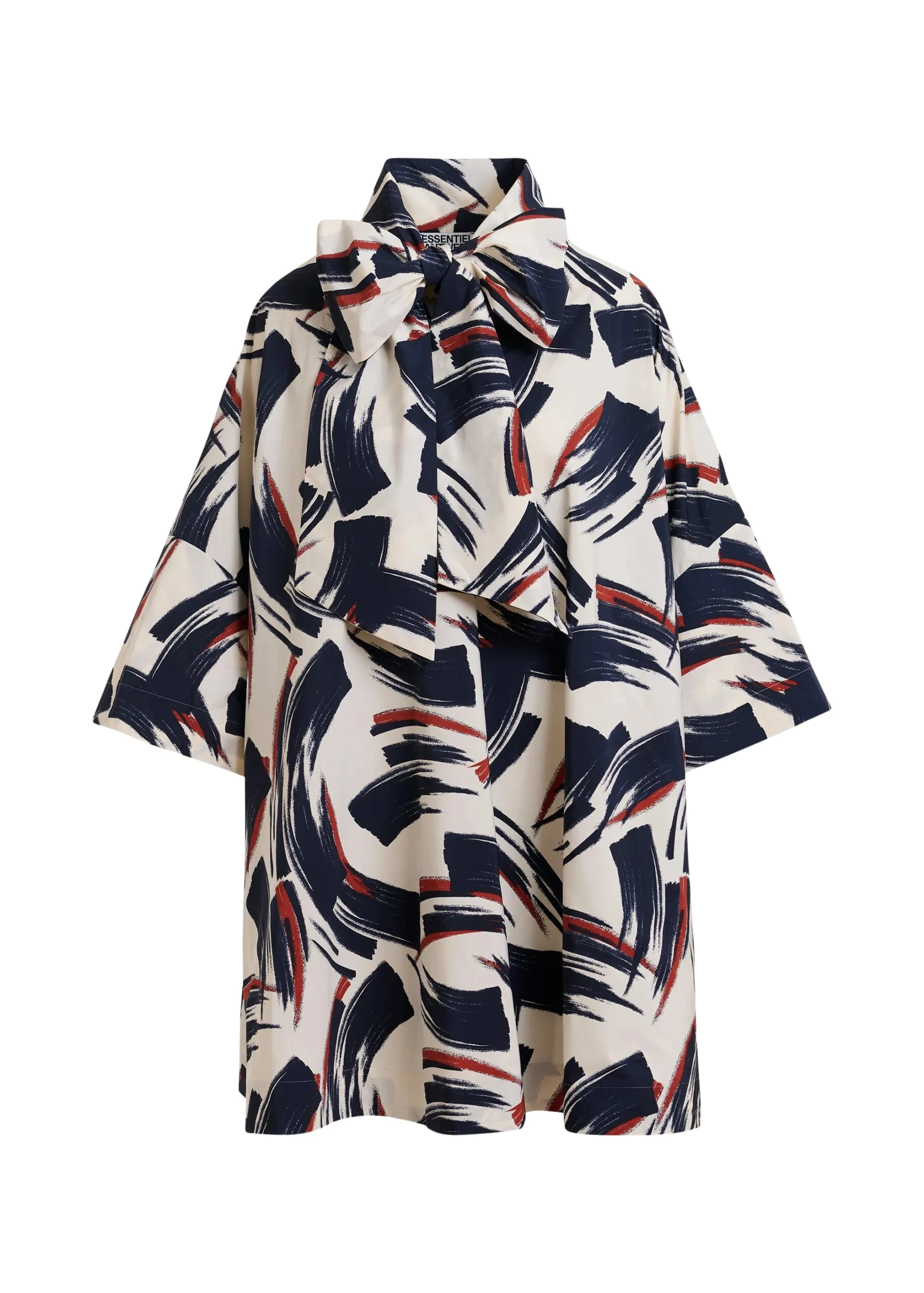 Essentiel-Antwerp-Off-white-navy-and-brown-printed-mini-dress-with-pussy-bow-scaled23064_nobg Off-white