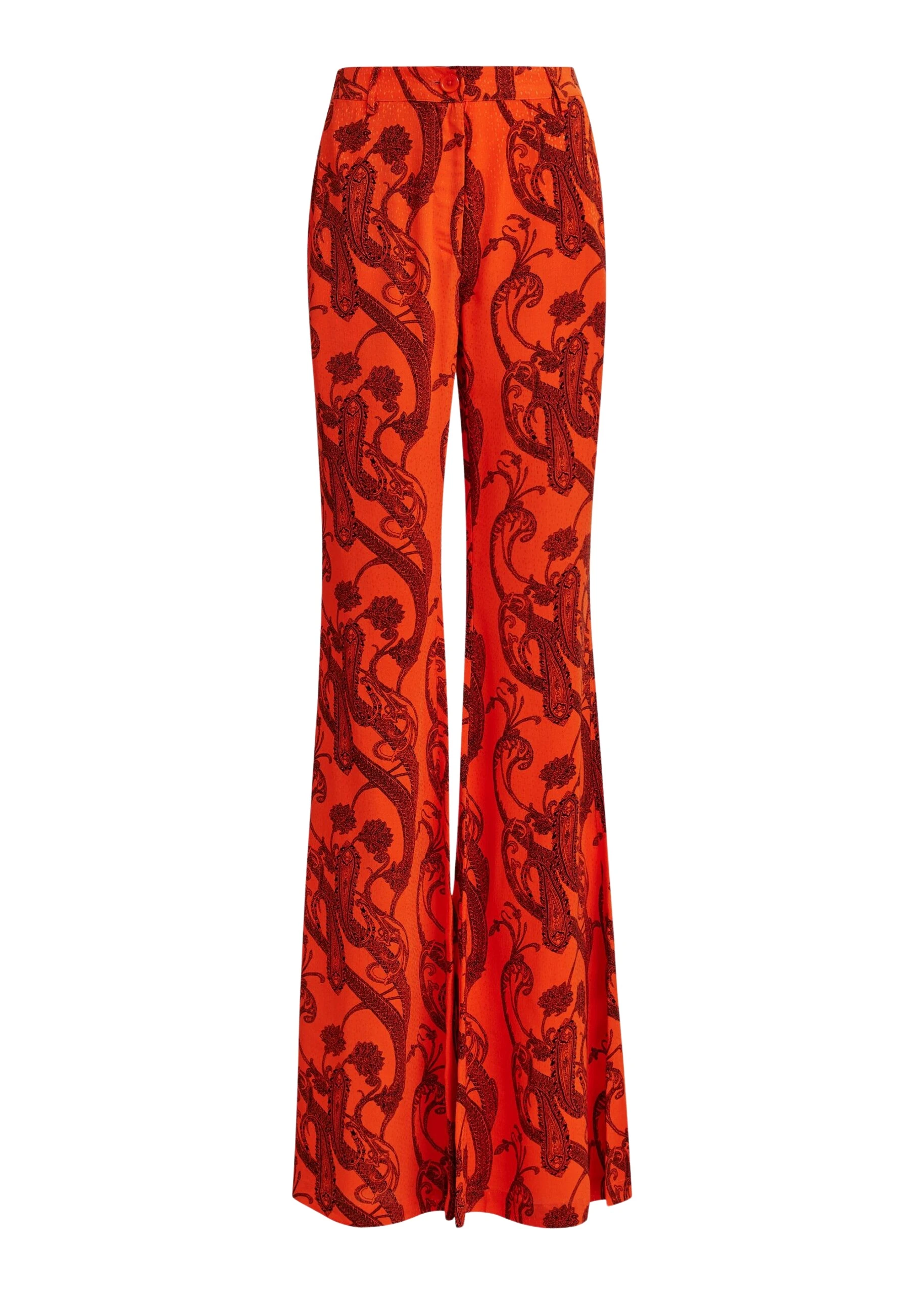 Essentiel-Antwerp-Orange-and-black-paisley-print-flared-pants-scaled78937_nobg Orange and black paisley-print flared pants
