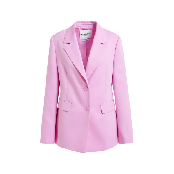 Pink single-breasted blazer