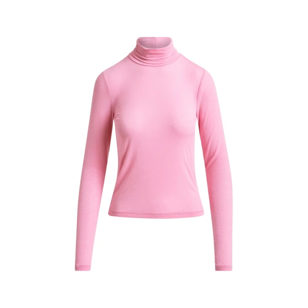 Pink turtleneck sweater