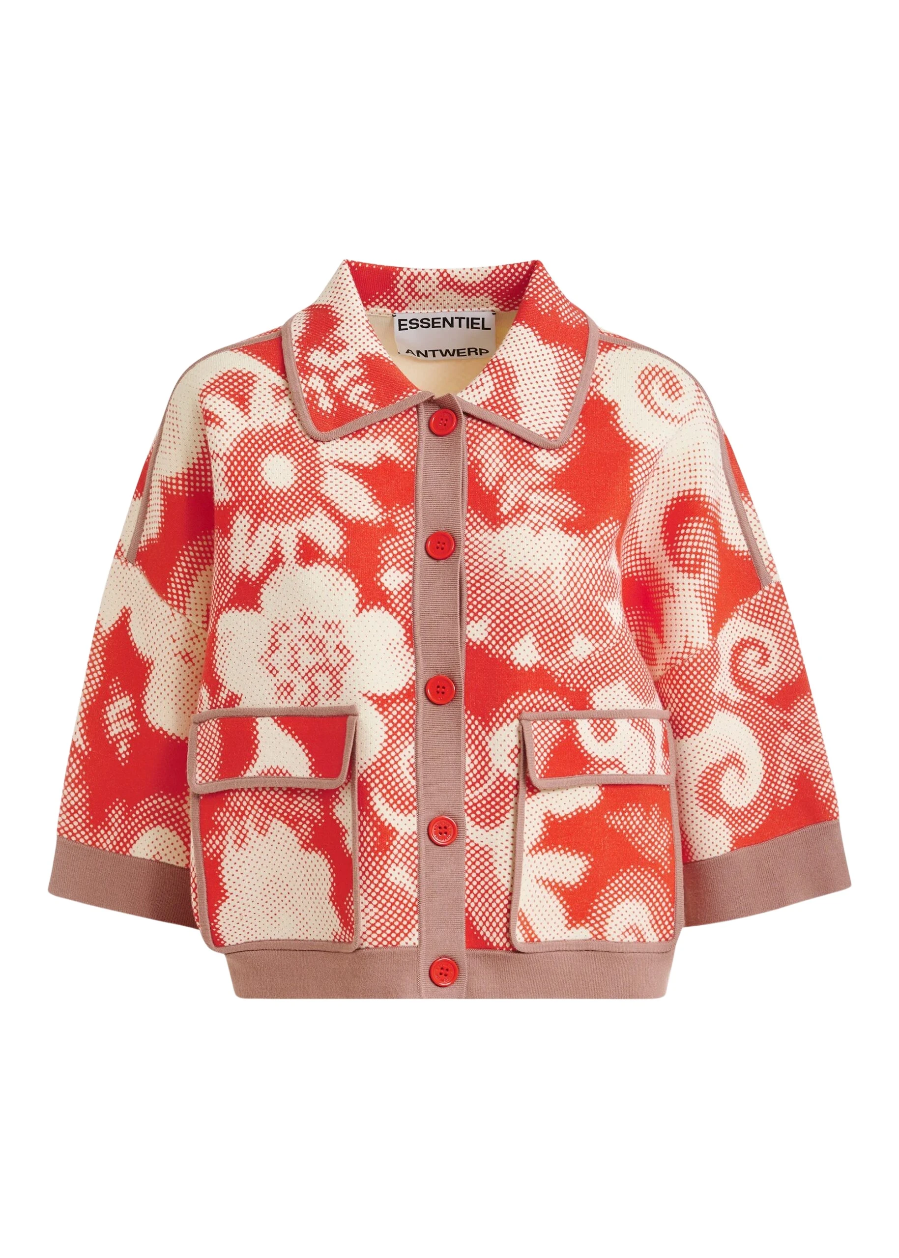 Essentiel-Antwerp-Red-and-off-white-floral-print-knit-cardigan-with-brown-contrasting-trims-scaled50417_nobg Red and off-white floral-print knit cardigan with brown contrasting trims