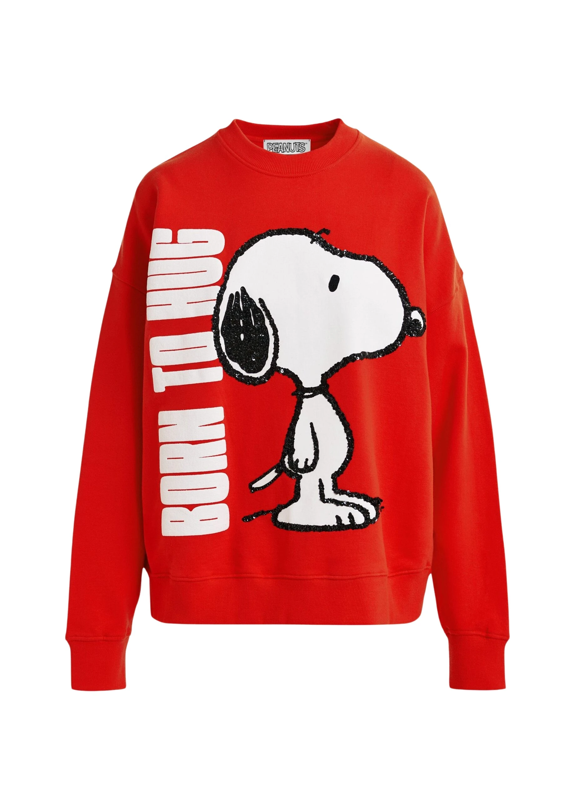 Essentiel-Antwerp-Red-cotton-sweatshirt-with-Peanuts™-Snoopy-motif-scaled18045_nobg Red cotton sweatshirt with Peanuts™ Snoopy motif