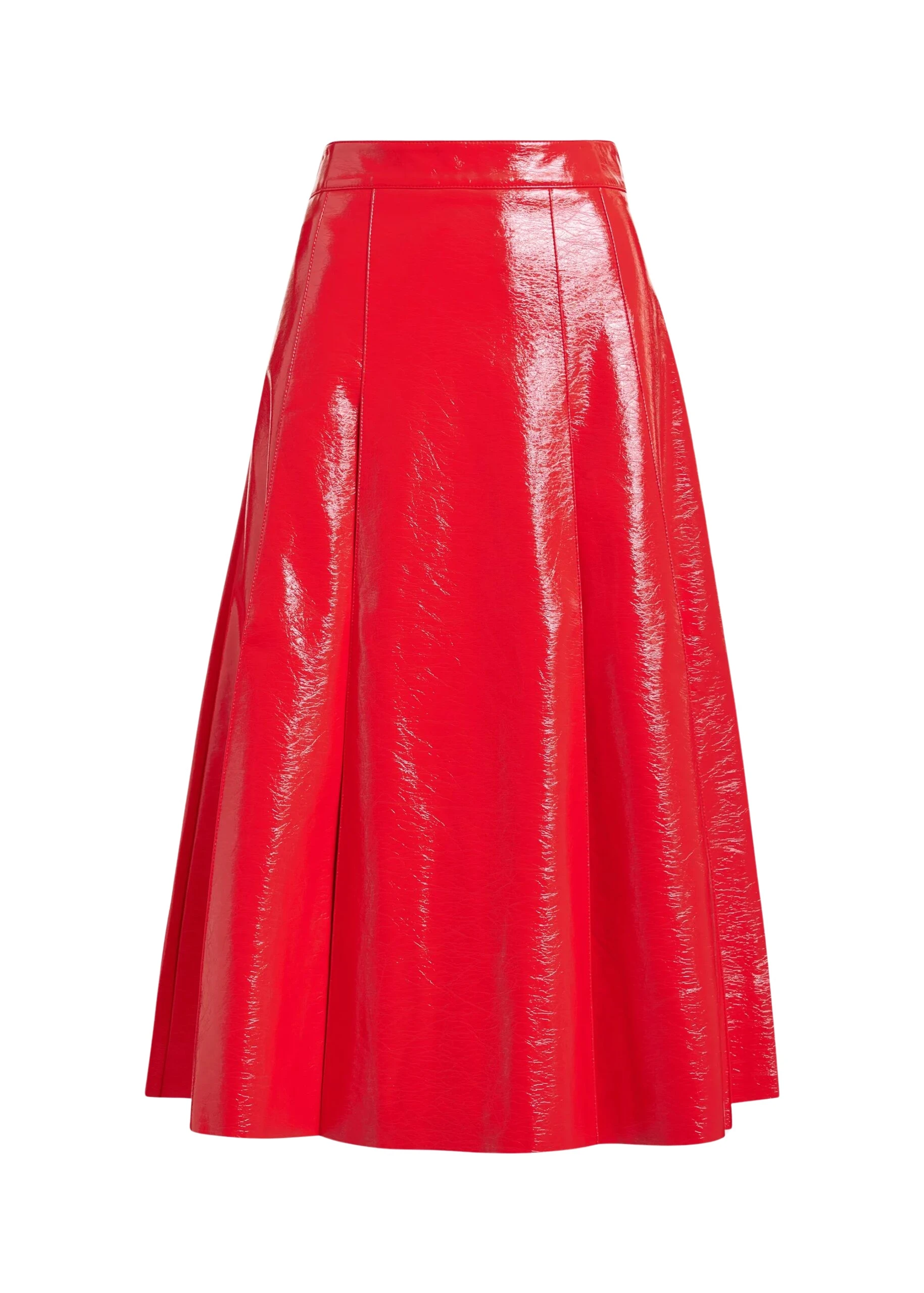 Essentiel-Antwerp-Red-faux-leather-midi-skirt-scaled58532_nobg Red faux leather midi skirt