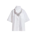 Essentiel-Antwerp-White-cotton-shirt-with-embroidered-detail-and-separate-scarf-scaled35751_nobg White cotton shirt with embroidered detail and separate scarf